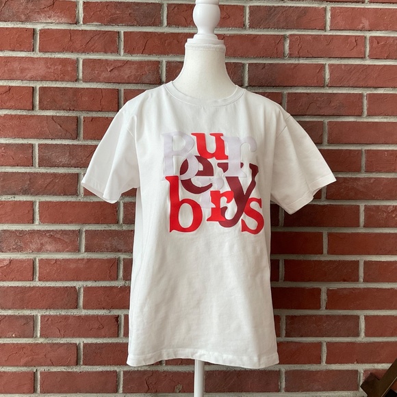•Burberry T-shirt With 90’s Burberrys logo size M - Picture 1 of 10